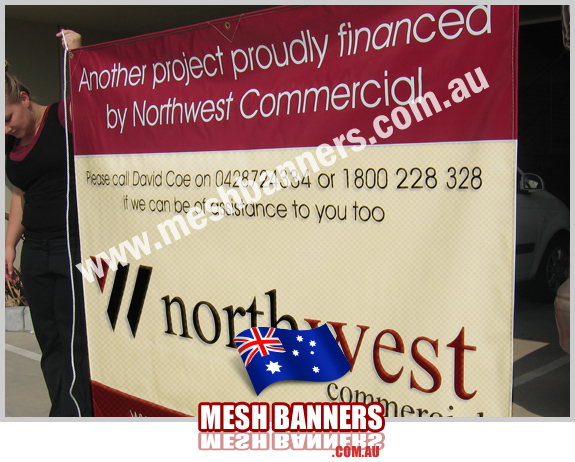 Girl Temporary Fence Banner Signs