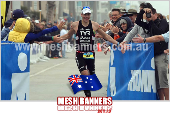 Cost Effective Mesh Signage for Marathon and other sporting events