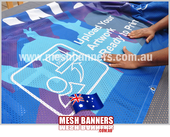 Mesh banner material